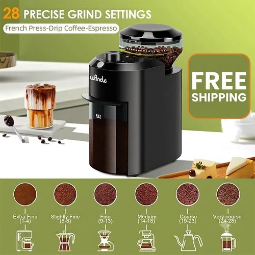 Electric burr coffee grinder - burr,
