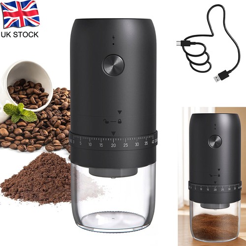Electric coffee bean grinder - coffee,