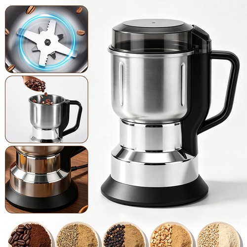 Electric coffee bean grinder - coffee,